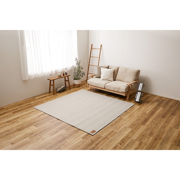 ラグマット 絨毯 約130×190cm グレー 洗える ヘリンボンラグ 滑り止め付 ホットカーペット 床暖房可 オールシーズン リビング |b04の通販は 6,135円