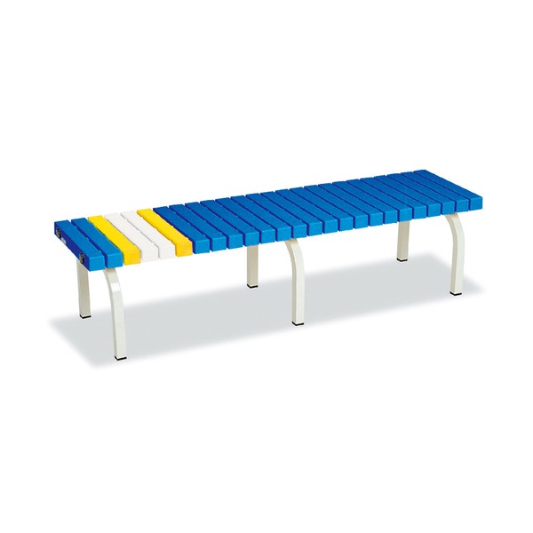 ベンチ椅子 ベンチチェア 幅1500mm ブルー 屋内・屋外兼用 グリーン購入法適合品 ホームベンチ インテリア家具 |b04の通販は 21,853円