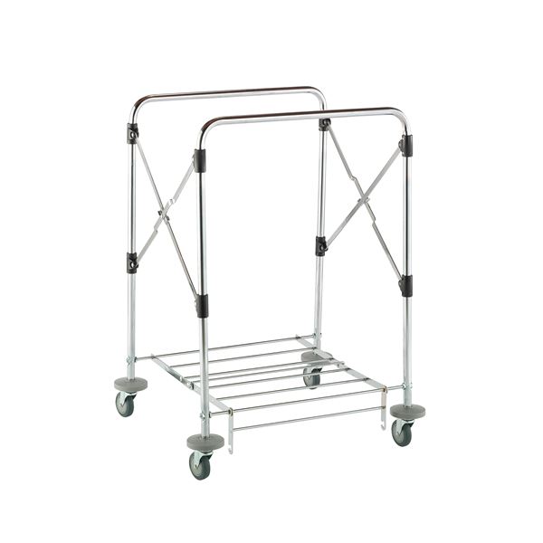 運搬カート 本体 大 φ100キャスター バンパー付 折りたたみ式 連結式 運搬用 キャリーカート スタンディングカート |b04の通販は 33,033円