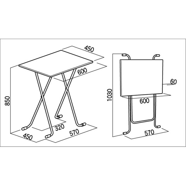 折りたたみハイテーブル 〔角型 ダークブラウン×シルバー〕 幅60cm 日本製 木製 スチールパイプ 〔ダイニング リビング〕〔代引不可〕 激安 ハイテーブルの通販