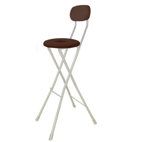 折りたたみ 椅子 スイーツチェアハイトール ブラウン × ミルキーホワイト カウンターチェア ハイチェア インテリア家具 |b04の通販は
