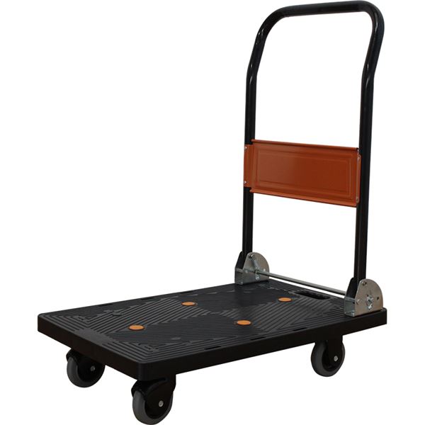 MPH-150P BK 静音プラ台車 耐荷重150kg ブラック BK |b04