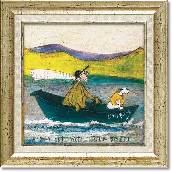 ユーパワー サム・トフト Gel加工 アートフレーム 「リトルベティ号と出発 」 |b04の通販は 5,901円