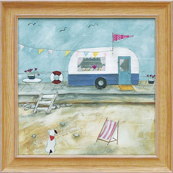 ユーパワー ルイーズ・オハラ Gel加工 アートフレーム 「ウィークエンドシーサイド」 |b04の通販は 6,281円