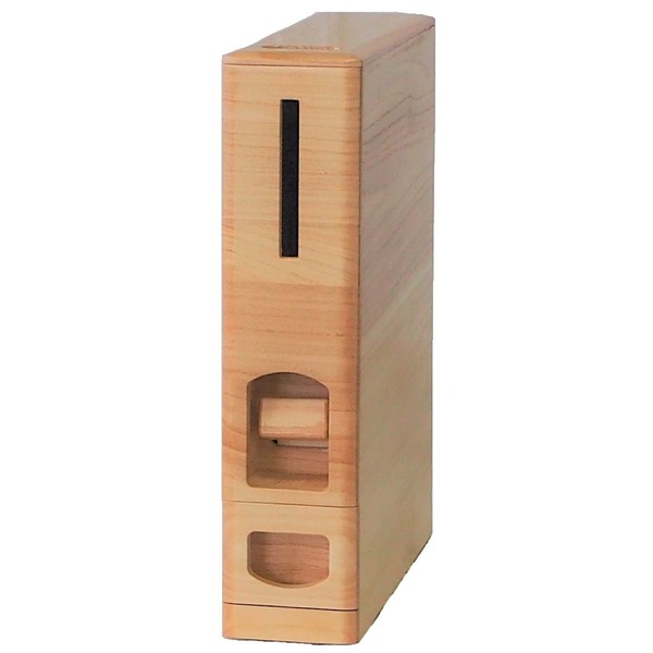 桐製スリムライスストッカー/米びつ (6kg収納) 無洗米兼用 (キッチン 台所) |b04の通販は 13,804円