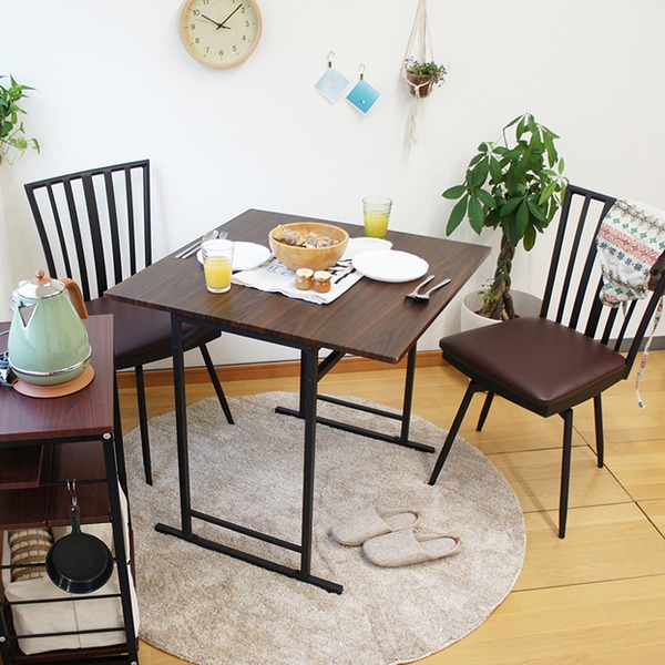 回転式 ワークチェア/ダイニングチェア (2脚 ブラウン 幅43cm) 360度回転式 スチール PVC ウレタンフォーム 組立品 |b04の通販は