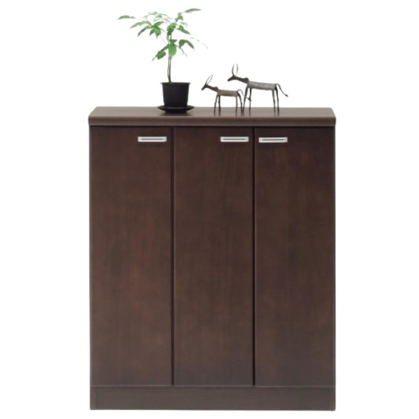 下駄箱 シューズラック ロータイプ 幅78.5cm ブラウン 日本製 木製 天然木 玄関 エントランス 入口 完成品 |b04の通販は