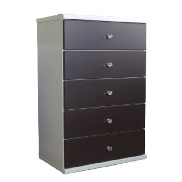 チェスト タンス 幅59.5cm 5段 マホガニー スライドレール付き コンパクト 日本製 ベッドルーム 寝室 リビング 完成品 |b04の通販は