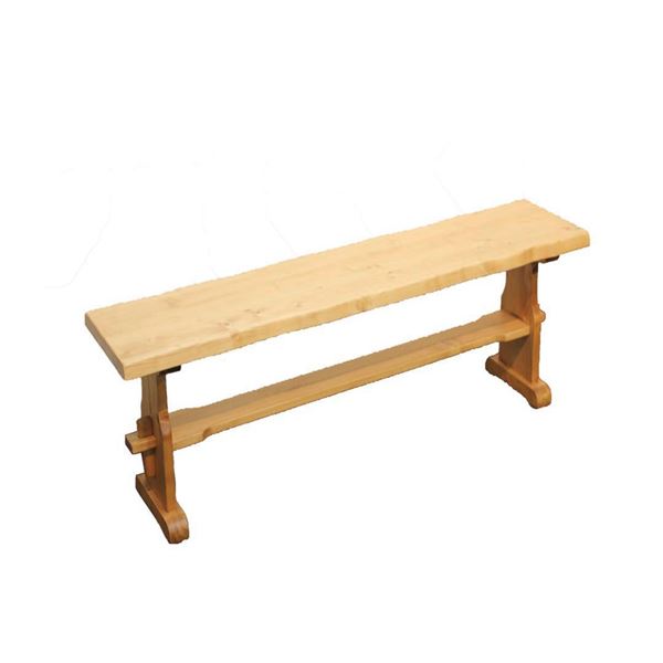 北欧風 ダイニングベンチ (幅125cm ナチュラルブラウン) 木製 パイン材 水性塗料塗装 組立品 (リビング) |b04の通販は 11,127円