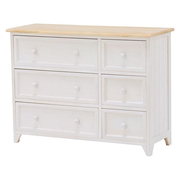 収納棚 幅79cm アンティーク調 ホワイト ナチュラル 木製 桐 脚付き 引き出し付き ローチェスト 完成品 リビング |b04の通販は