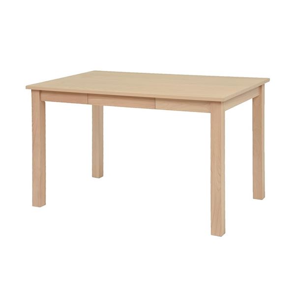 ダイニングテーブル 約幅120×奥行75×高さ70cm ナチュラル 引き出し2杯付 組立品 リビング ダイニング 在宅ワーク 引っ越し |b04の通販はダイニングテーブル