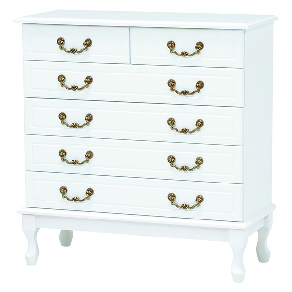 チェスト 約幅79×奥行35×高さ83cm ホワイト チェスト 約幅79×奥行35×高さ83cm ホワイト 日本製_棚・