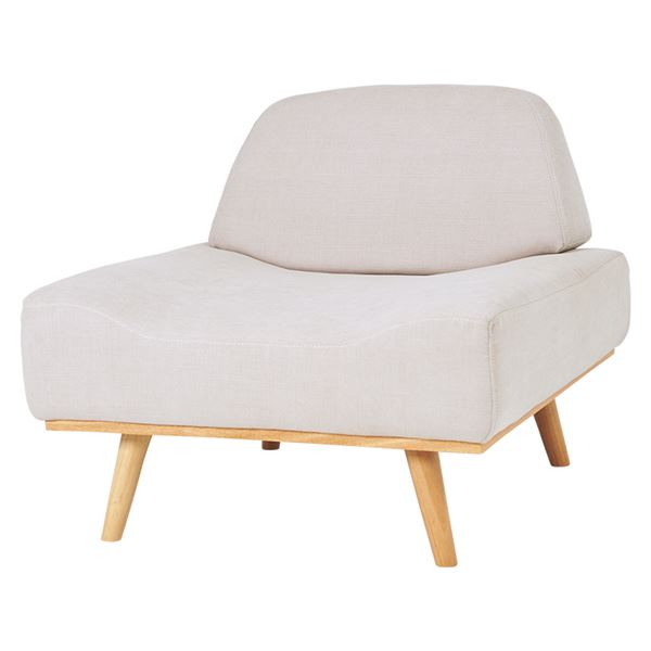 ソファー 約幅75×奥行70×高さ63×座面高36cm ホワイトベージュ 脚付き 組立品 リビング ダイニング インテリア家具 |b04の通販は