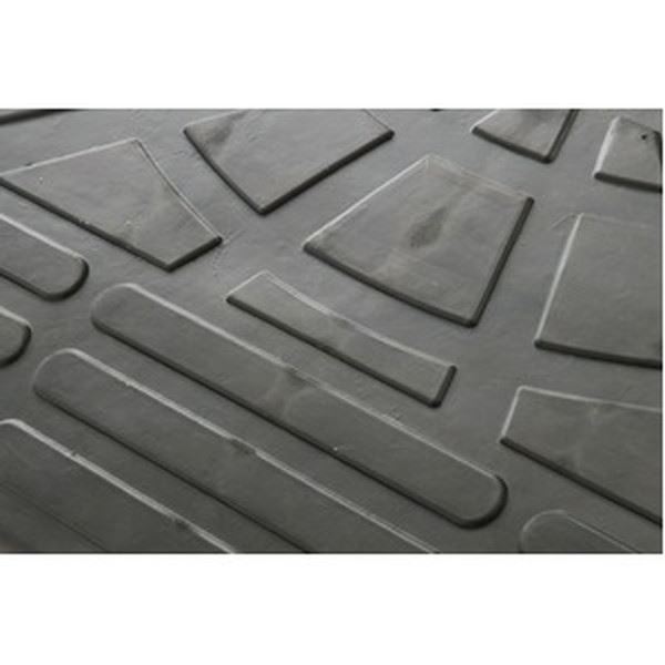 【新品】〔4個セット〕 ECOラバースロープ 段差スロープ/段差プレート 〔コーナー用 扇形 高さ15cm用〕 ゴム製 衝撃吸収 4個セット) ECOラバースロープ 段差スロープ/段差プレート