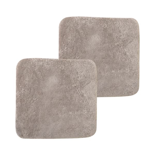 短毛ムートンシートクッション 40×40cm 2枚セット ダークベージュ |b04の通販は 5,620円