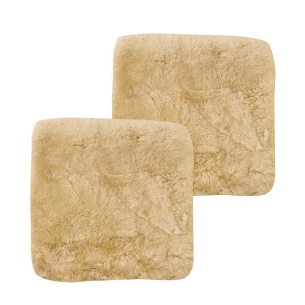 短毛ムートンシートクッション 40×40cm 2枚セット マロンベージュ |b04の通販は 6,460円