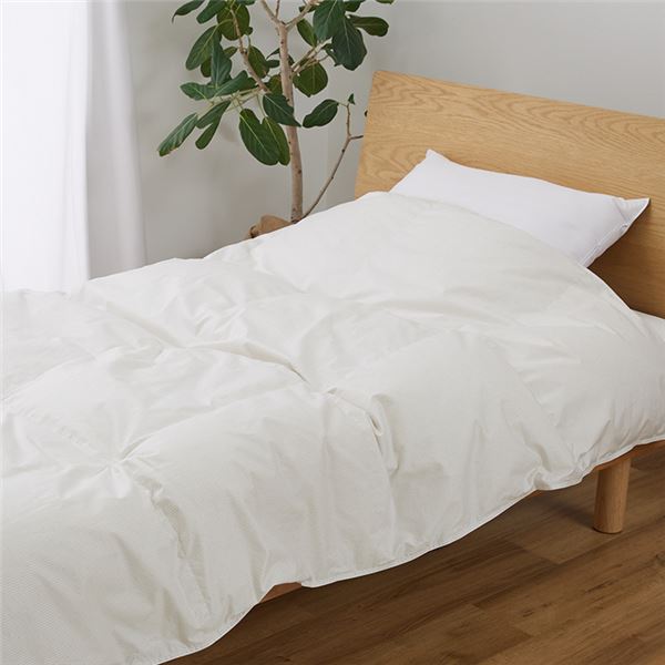日本製 羽毛掛け布団 150x210cm 羽毛肌掛け布団 シングル 150×210cm 日本製 ダウン90％ ホワイト |b04の
