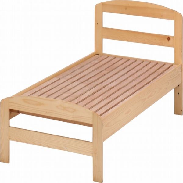 木製ベッド シングル ナチュラル 組立品 |b04の通販は