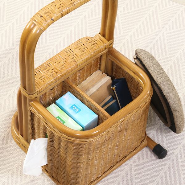 ラタン つかまり収納ステッキ HY ハニー ラタン つかまり収納ステッキ HY ハニー |b04