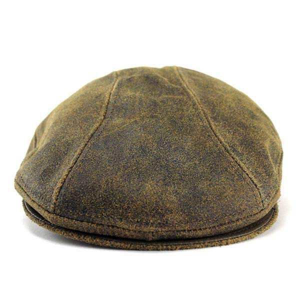 ニューヨークハット New York Hat ハンチング 帽子 メンズ アンティークレザー 牛革 ブラウン 9255 ハンチングハット