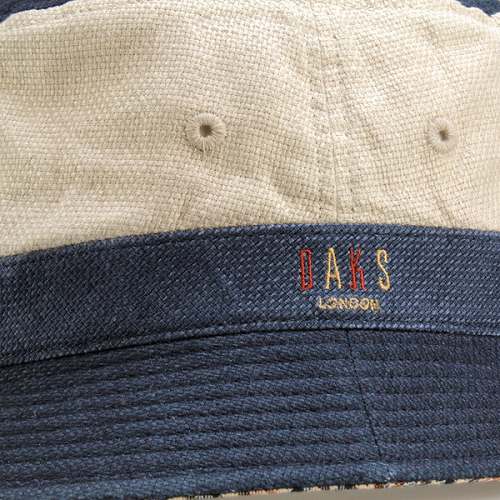 ハット 紳士 アウトドア 日よけ ダックス 春 夏 麻生地 2トーンカラー