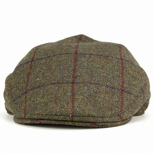 CHRISTYS' LONDON ハンチング クリスティーズ 帽子 メンズ ツイード チェック柄 秋冬 トラディショナル "Balmoral" tweed オリーブ系
