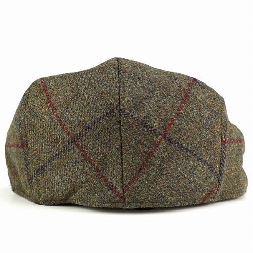 CHRISTYS' LONDON ハンチング クリスティーズ 帽子 メンズ ツイード チェック柄 秋冬 トラディショナル "Balmoral" tweed オリーブ系