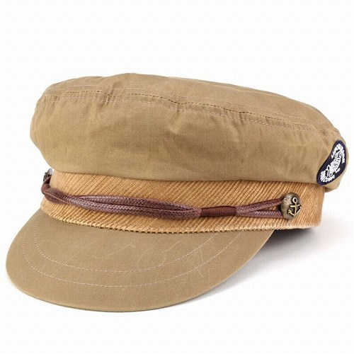 マリンキャップ シナコバ マリン ファッション sinacova ベイヘッドクロス コーデュロイ 秋冬 キャップ カジュアル ベージュ