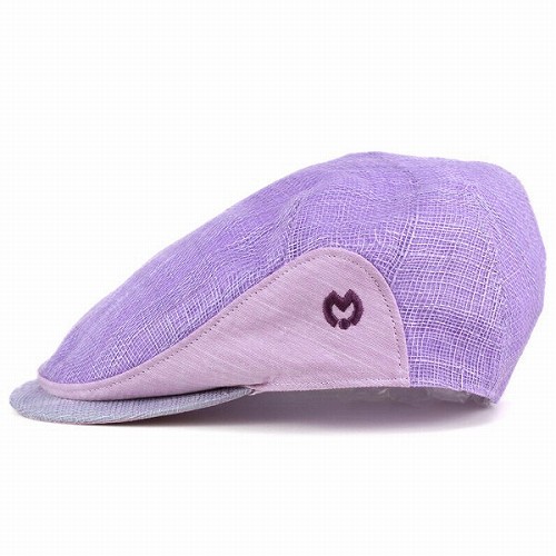 ハンチング 帽子 ミラショーン ファッション ブランド アイビーキャップ シナマイ マニラ麻 天然 上品 シック 紫 パープルの通販はau Pay マーケット Elehelm帽子専門店