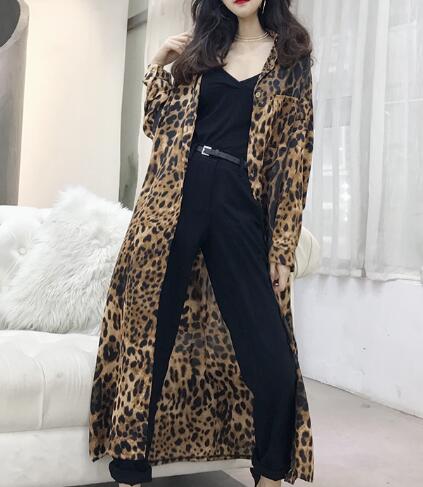 即納 ヒョウ柄 レオパード柄 ロング丈 シャツ カーディガン アウター トップスの通販はau Pay マーケット ステイ ウィズ 5000円以上購入で送料無料