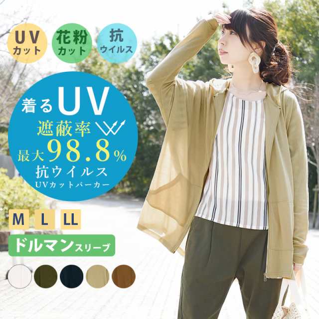 Uvパーカー レディース Uvカットパーカー 涼しい おしゃれ 紫外線対策 紫外線 抗ウイルスｕｖカットドルマンパーカー ドルマンの通販はau Pay マーケット アンドイット And It