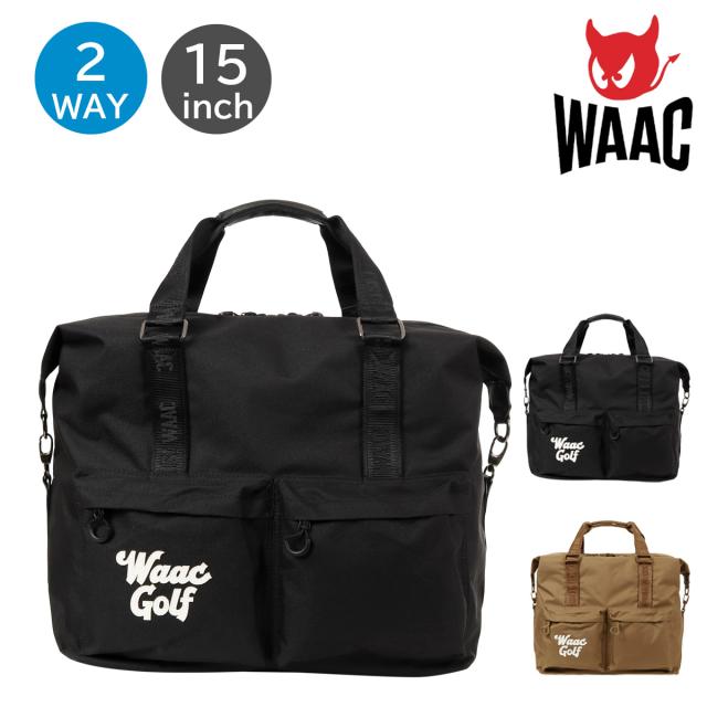ワック ゴルフ ボストンバッグ ショルダーバッグ 2WAY 15インチ メンズ レディース072254801 WAAC スポーツ アウトドア 大容量 多収納 シューズ収納 ブランド