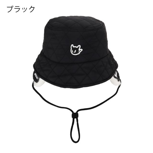 ワック バケットハット メンズ レディース 072254833 WAAC 2WAY ゴルフ 防寒 耳当て 帽子 ストラップ付_15