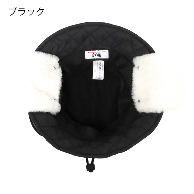 ワック バケットハット メンズ レディース 072254833 WAAC 2WAY ゴルフ 防寒 耳当て 帽子 ストラップ付_16