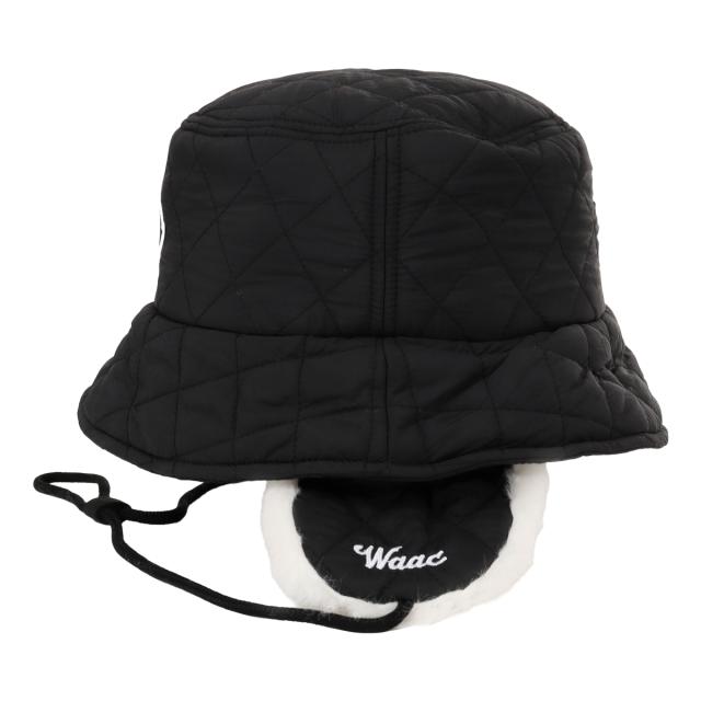 ワック バケットハット メンズ レディース 072254833 WAAC 2WAY ゴルフ 防寒 耳当て 帽子 ストラップ付_3