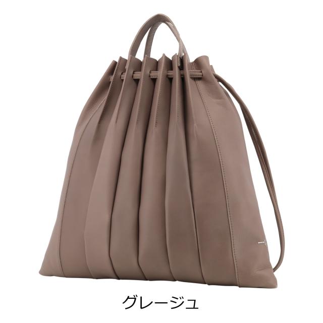 【レビュー投稿で+5％還元】テュケー リュック 巾着バッグ 本革 メンズ レディース プリーツ 101-22002 日本製 Tyche 通勤 馬革 レザー 日本製_10