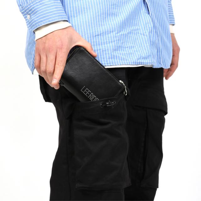 レビュー投稿で+5％還元】Lee 二つ折り財布 大容量 L字ファスナー