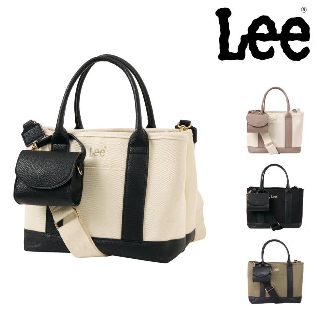 Lee トートバッグ 2WAY ショルダーバッグ 仕切り収納 キャンバス レディース 320-5040 Gemm リー ハンドバッグ ミニトート ミニポーチ付き 6,853円