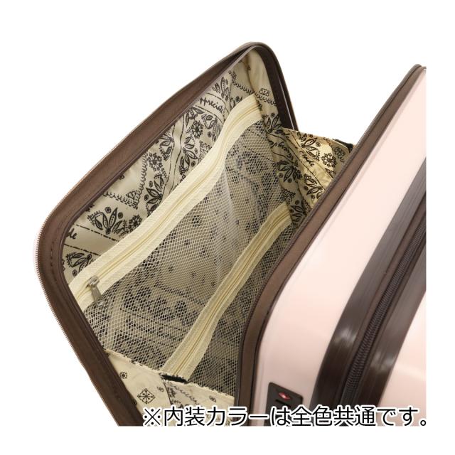 【レビュー投稿で+5％還元】Lee スーツケース 53L 55cm 3.7kg フロントオープン 320-9021 22インチ リー journey TSAロック搭載 ハードキャリー クリスマス_mp