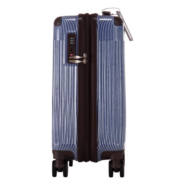 【レビュー投稿で+5％還元】Lee スーツケース 37L 44L 54cm 3.1kg キャリーバッグ 機内持ち込み 320-9070 ギャラクシー Galaxy IV リー TSAロック搭載 エキスパンダブル ストッパー付き デニム調 ヒッコリー クリスマス_mp