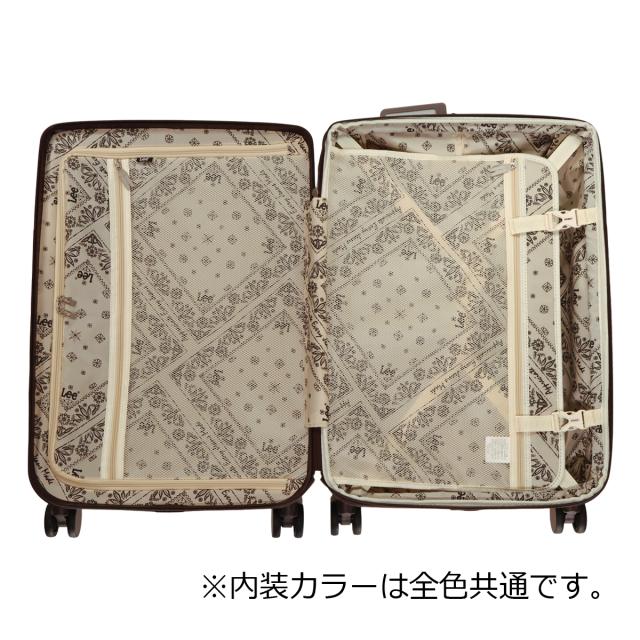 【レビュー投稿で+5％還元】Lee スーツケース 72L 66cm 4.1kg キャリーバッグ 320-9071 ギャラクシー Galaxy IV リー TSAロック搭載 エキスパンダブル ストッパー付き デニム調 ヒッコリー クリスマス_mp