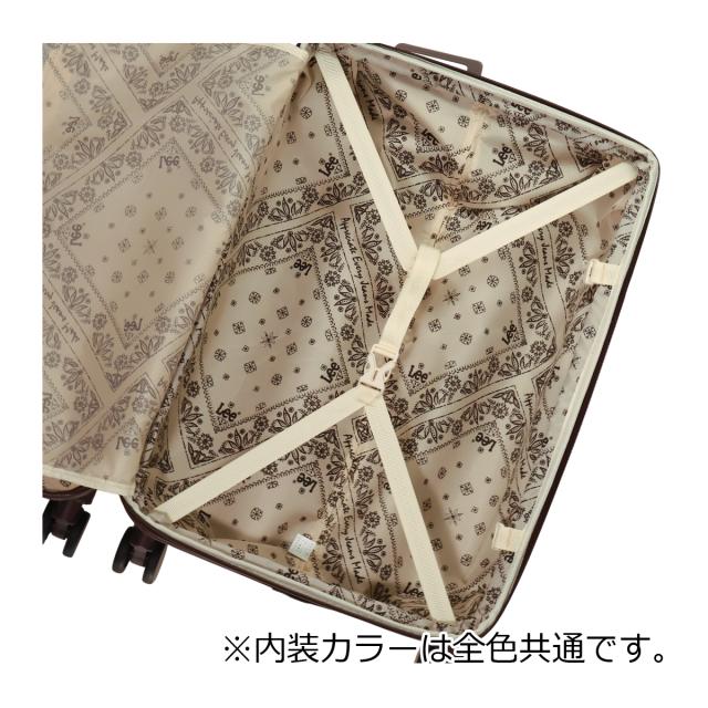 【レビュー投稿で+5％還元】Lee スーツケース 72L 66cm 4.1kg キャリーバッグ 320-9071 ギャラクシー Galaxy IV リー TSAロック搭載 エキスパンダブル ストッパー付き デニム調 ヒッコリー クリスマス_mp