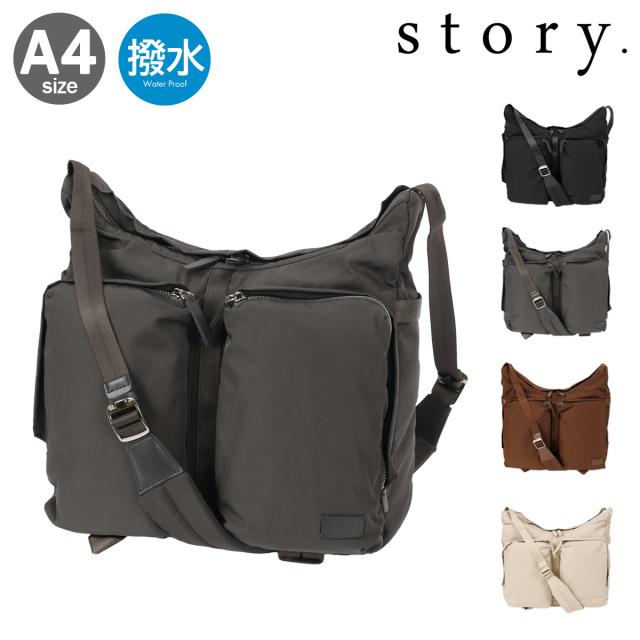 【レビュー投稿で+5％還元】ショルダーバッグ A4 撥水 ストーリー レディース 3A-1827-4 story. PL FIELD ONESHOLDER L
