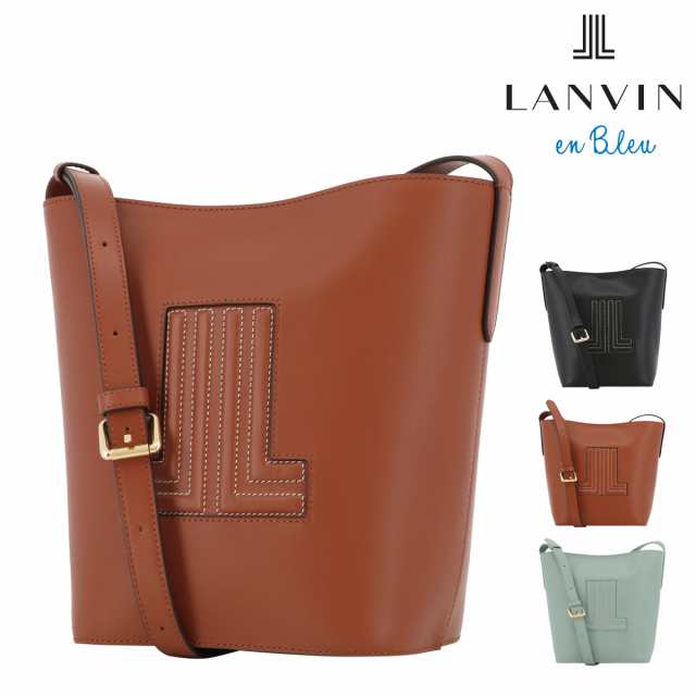 【レビュー投稿で+5％還元】ランバンオンブルー ショルダーバッグ 本革 レディース ヴィジュ 484072 LANVIN en Bleu | ロゴ 牛革 レザー