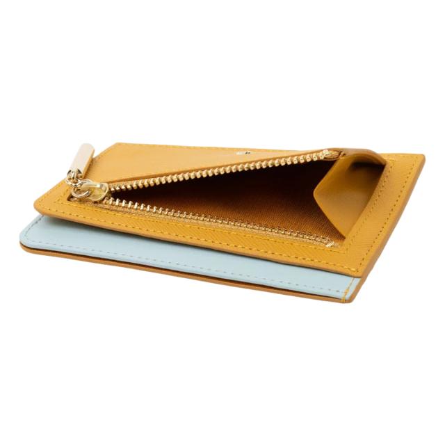 ランバンオンブルー パスケース 定期入れ 薄型 フラグメントケース 本革 リュクサンブールカラー レディース 484172 LANVIN en Bleu カードケース ミニ財布 小銭入れ コインケース 牛革 レザー_3