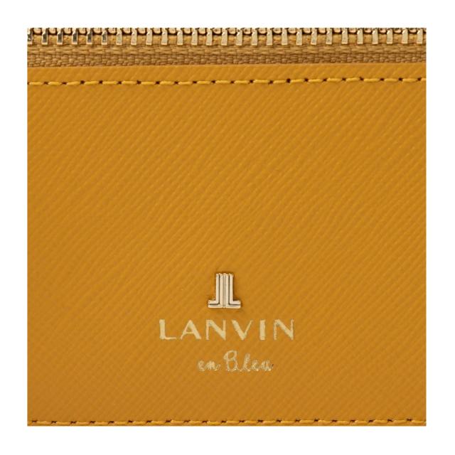 ランバンオンブルー パスケース 定期入れ 薄型 フラグメントケース 本革 リュクサンブールカラー レディース 484172 LANVIN en Bleu カードケース ミニ財布 小銭入れ コインケース 牛革 レザー_4
