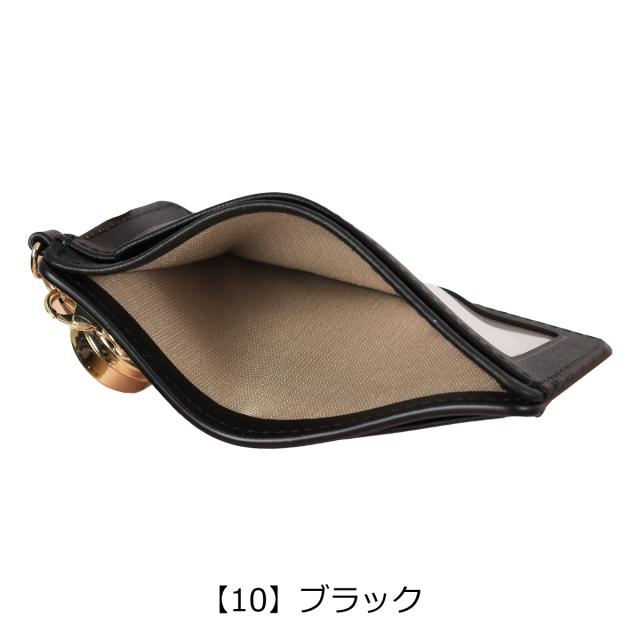 【レビュー投稿で+5％還元】ランバンオンブルー パスケース チェーン 本革 レディース イエナ 484725 LANVIN en Bleu 定期入れ リール付き パール ブランド 牛革 レザー 通学 通勤 就職_9