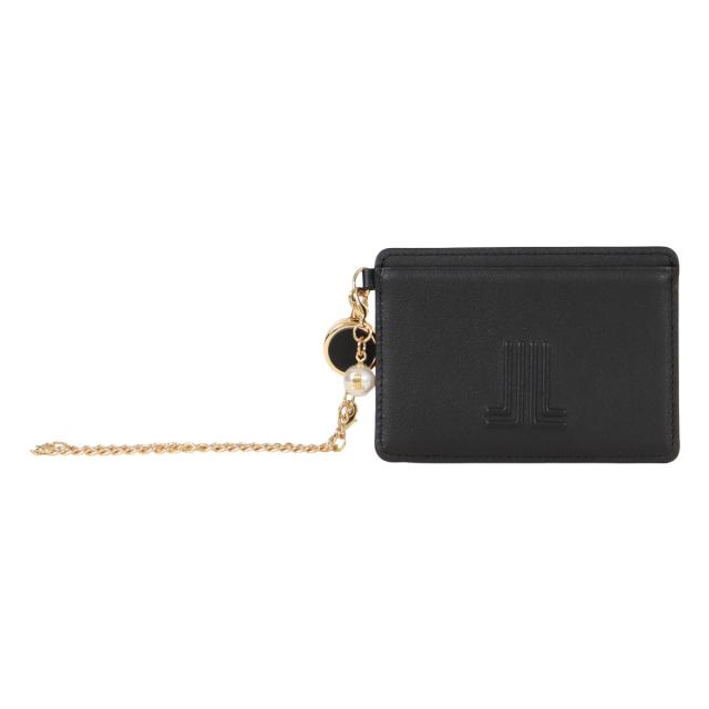 【レビュー投稿で+5％還元】ランバンオンブルー パスケース チェーン 本革 レディース イエナ 484725 LANVIN en Bleu 定期入れ リール付き パール ブランド 牛革 レザー 通学 通勤 就職_1