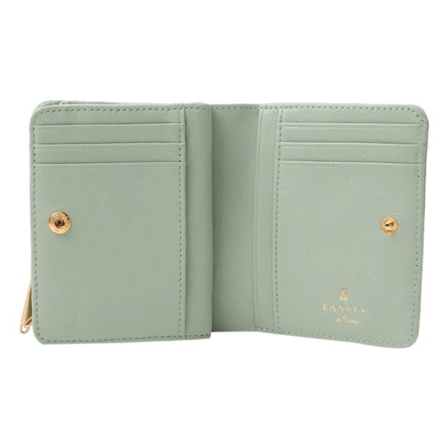ランバンオンブルー 二つ折り財布 レディース デクール 484951 LANVIN en Bleu スカラップ ハート 牛革 レザー_3