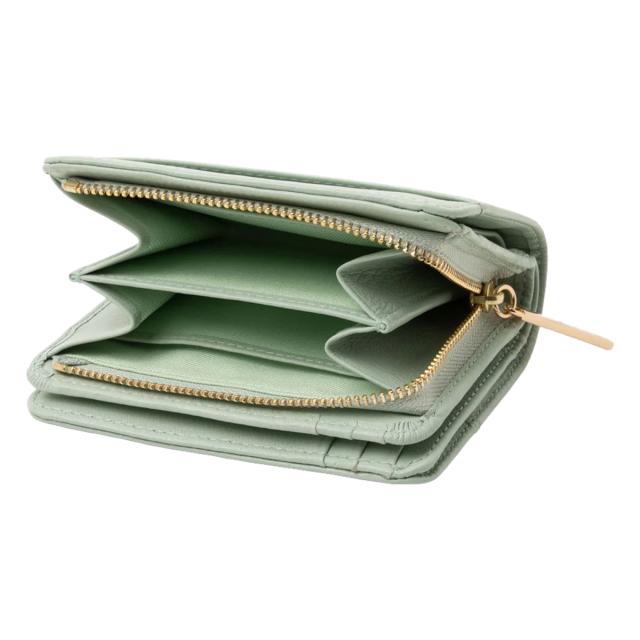 ランバンオンブルー 二つ折り財布 レディース デクール 484951 LANVIN en Bleu スカラップ ハート 牛革 レザー_4